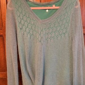 Anthropologie lovely green sweater
